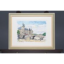 【真作保証】高橋文平「Paris」水彩原画 真筆 直筆サイン 額装品 絵画 真作保証】高橋文平「Paris」水彩原画 真筆 直筆サイン 額装品